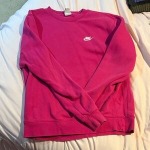 Nike Women's Fuchsia Crew Neck Sweater